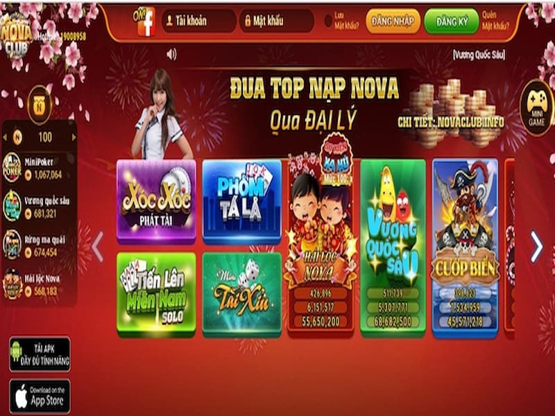 Khuyến mãi tại cổng game Nova Club